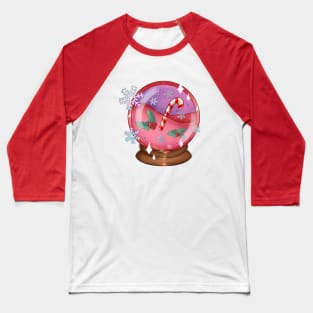 Christmas snow globe Baseball T-Shirt